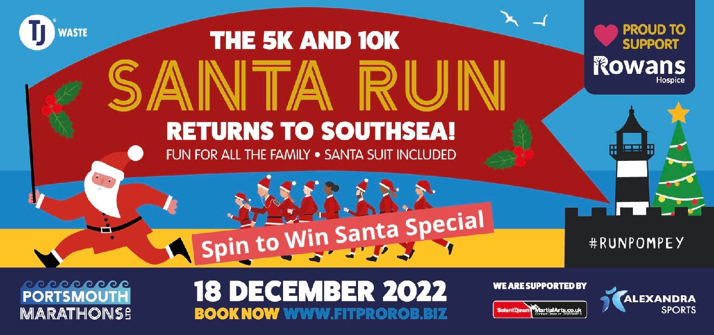 Santa Run Southsea Spin to Win Special Portsmouth Marathons Limited