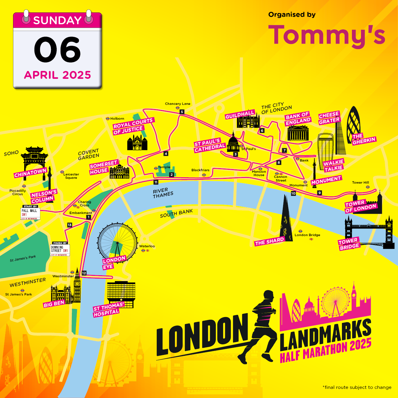 London Landmarks Half Marathon 2025 Brighter Futures