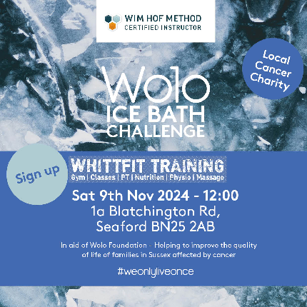 Whittfit and WOLO Ice-bath challenge, - Whitt-fit and WOLO Ice-bath challenge, - Ice-bath challenge Fundrasing option, 2 til 4 pm