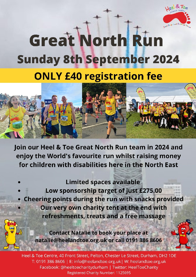 Great North Run 2024 Heel And Toe Ltd